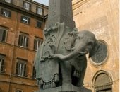 كلاكيت تانى مرة.. تمثال الفيل لبرنينى من القرن السابع عشر يتعرض للتلف فى روما