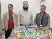 ضبط 600 قطعة ألعاب نارية مجهولة المصدر في حملة على الأسواق بسوهاج