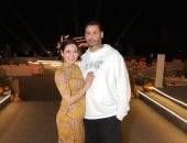 شاهد أحدث ظهور لـ لقاء الخميسى ومحمد عبد المنصف