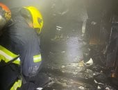 الدفع بـ4 سيارات إطفاء للسيطرة على حريق مخزن مفروشات بالفيوم