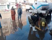 شفط تجمعات مياه الأمطار بمركز تلا فى المنوفية