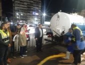 جولة تفقدية ليلية مفاجئة لرئيس مياه القناة بمدينة بورسعيد