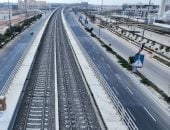 تسارع معدلات تنفيذ المرحلة الثالثة من مشروع القطار الكهربائي الخفيف LRT