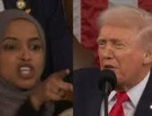 أنت قتلت الأمريكيين.. إلهان عمر تصرخ فى وجه ترامب أثناء خطابه.. فيديو