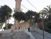 عمرها تجاوز 1000 عام.. أغرب مئذنة فى مصر مبنية بالطوب اللبن ودرجة ميلها 21