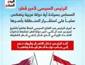 الرئيس السيسى لأمير قطر: المساس بسيادة أية دولة عربية ينعكس سلباً على استقرار المنطقة..انفوجراف  