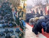 طقس عمره 6 قرون.. 600 رجل ينحنون للأجداد فى الصين خلال عطلة رأس السنة