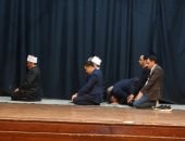 شاهد.. صلاة المغرب جماعة داخل الكنيسة الأسقفية بالزمالك فى أجواء أخوة ومحبة