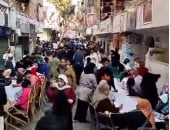 شباب المطرية ينظفون الشوارع بعد إفطار رمضان العالمي في عزبة حمادة