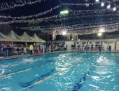 مهرجان الرياضيات المائية.. مسابقة رمضانية للسباحة بنادي كفر الشيخ.. فيديو