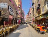 شباب إمبابة إيد واحدة.. الأهالى يجهزون ثانى أكبر مائدة إفطار فى مصر.. صور