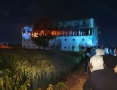 إصابة 9 أشخاص إثر انفجار إسطوانة غاز داخل مزرعة فى شها بالدقهلية.. صور