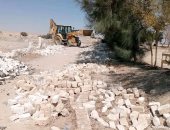 تنفيذ إزالة تعدٍ على أملاك الدولة بالبناء فى قرية النهضة بالوادى الجديد