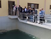 محافظ السويس يتفقد محطة المياه فى منطقة الباسل بحى الأربعين