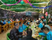 بمشاركة 1000 شخص.. أكبر مائدة إفطار لذوي القدرات الخاصة في طنطا ..فيديو
