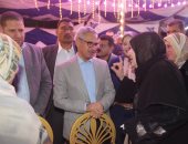 محافظ بني سويف يشارك في حفل الإفطار الجماعي للأطفال الأيتام والمسنين