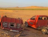 ارتفاع عدد ضحايا حادث طريق أبوسمبل.. مصرع 4 عمال زراعة وإصابة 15 آخرين