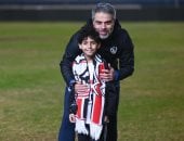 الزمالك يستقبل الطفل الفلسطينى المشارك فى مسلسل صحاب الأرض