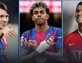 لامين يامال يكتب التاريخ ويكسر أرقام ميسي ورونالدو فى سن 18 عامًا