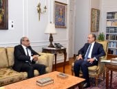 وزير الخارجية يستقبل أمين عام مجلس الوحدة الاقتصادية العربية