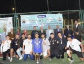 رئيس جامعة بنها يشهد ختام منافسات الدورة الرمضانية لخماسى القدم وثلاثي السلة