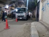 مركز الصف بالجيزة يقود حملة لمنع وقوف الباعة الجائلين أمام المدارس