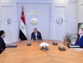 الرئيس السيسى يجتمع برئيس الوزراء ووزير البترول