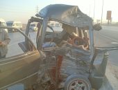 مصرع 3 أشخاص وإصابة رابع فى انقلاب سيارة على طريق الإسماعيلية الصحراوى
