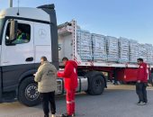 مد غزة بأكثر من 2700 طن مساعدات إنسانية شاملة ضمن قافلة «زاد العزة» الـ155