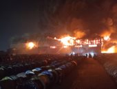 المعاينة تكشف تفاصيل حريق محطة وقود بطريق الضبعة الصحراوي: امتد لمخزن وتم إخماده