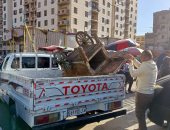 ضبط ومصادرة مخالفات فى حملة لشرطة المرافق بحى غرب سوهاج