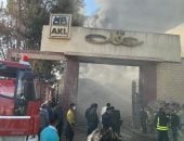 حريق هائل يلتهم مصنعا لقطع غيار السيارات بطريق المنصورة – دمياط في الدقهلية