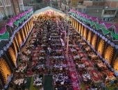 بالجهود الذاتية.. مائدة إفطار في الغربية تجمع 5 آلاف صائم