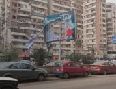 تضرر زجاج النوافذ وتمزق لوحات إعلانية بسبب العواصف الترابية بأسيوط.. فيديو