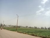 رياح محملة بالأتربة وغيوم بسماء محافظة المنوفية.. فيديو