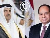 أمير قطر يشكر الرئيس السيسى لحرصه الدائم على التضامن مع دول الخليج كافة