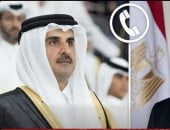 تغطية تليفزيون اليوم السابع لاتصالات الرئيس بأمير قطر وإدانة اعتداءات إيران