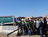 محافظ السويس يتفقد مصنع تدوير القمامة والمدفن الصحي بالمحافظة