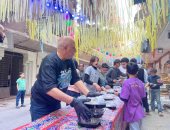 تجهيزات ضخمة فى فيصل لانطلاق أكبر إفطار جماعى بالجيزة.. صور