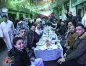 أكبر إفطار جماعى فى الجيزة.. أهالى فيصل يتجمعون على امتداد 22 شارعا «صور»