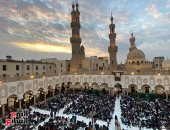 إفطار جماعى بالجامع الأزهر  اليوم السابع والعشرين من شهر رمضان