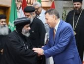 محافظ القليوبية يستقبل مطران وأساقفة الكنيسة القبطية الأرثوذكسية للتهنئة بعيد الفطر