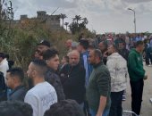 انقلاب عربة كارو تحمل أطفالًا يحتفلون بالعيد بأحدى قرى دمياط