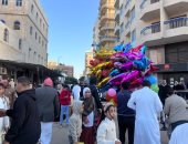 أجواء بهجة العيد في محيط ساحات ومساجد بمطروح.. صور