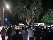 أهالي ميت الشيوخ بدمياط يشيعون جثمان الطفلة ضحية عربة الكارو.. صور