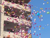 «شلالات بلالين» فى ساحات وميادين بورسعيد احتفالا بعيد الفطر.. صور