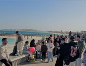 استمتاع وبهجة.. احتفالات العيد على كورنيش مطروح شكل تانى.. فيديو