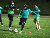 المصرى يتدرب على تسديد ركلات الجزاء قبل مواجهة شباب بلوزداد