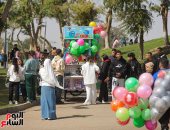 حديقة الأزهر تستقبل زوارها فى أول أيام عيد الفطر المبارك