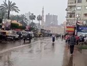 سقوط أمطار بكفر الشيخ وتوقف حركة الملاحة البحرية.. فيديو وصور